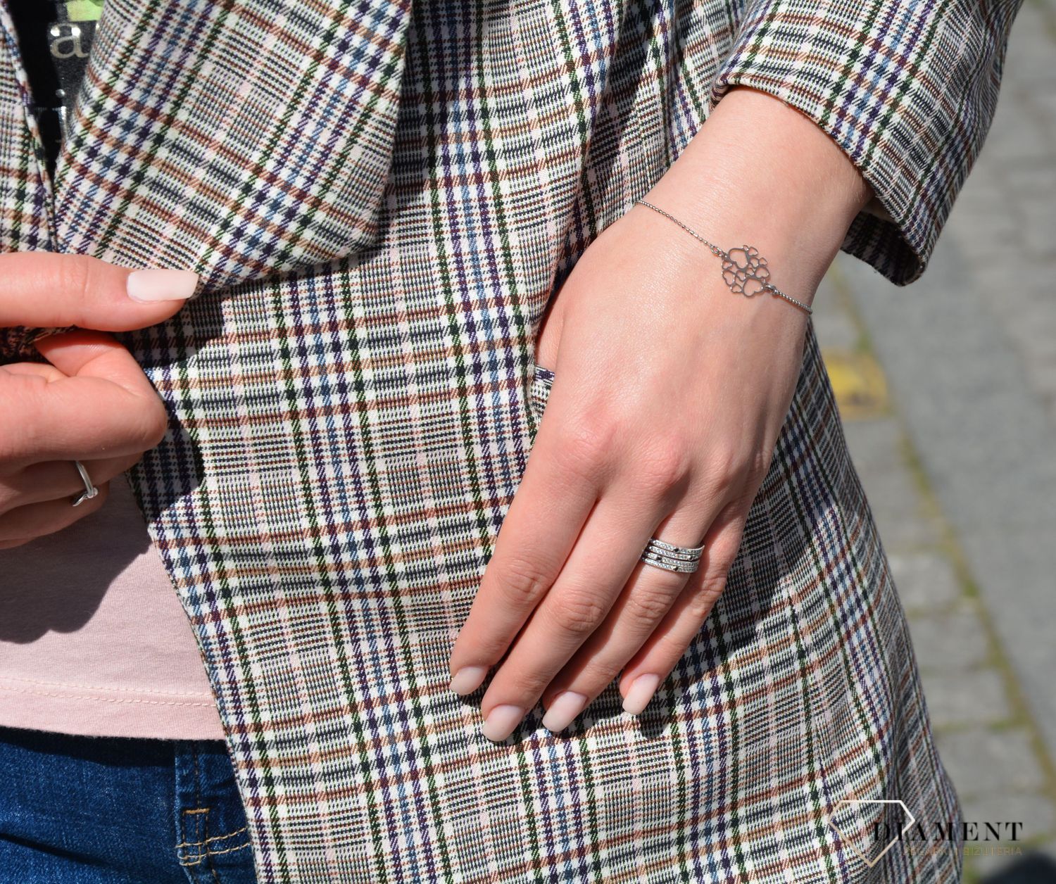 Bransoletka srebrna serduszka Dall'Acqua B RM BR15618 046sd.jpg